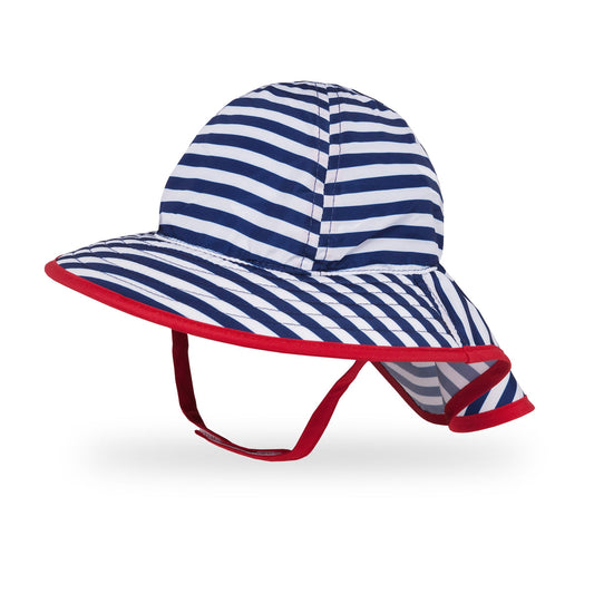 Preorder - Sunday Afternoons - Infant SunSprout Hat | NAVY/WHITE STRIPE