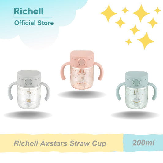 Preorder - Richell AXSTARS Strawcup 200ml