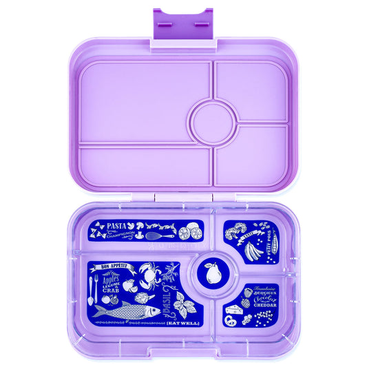 Preorder - Yumbox - Leakproof Yumbox Tapas Seville Purple - 5 Compartment - Bon Appetit Tray - Largest Size Bento
