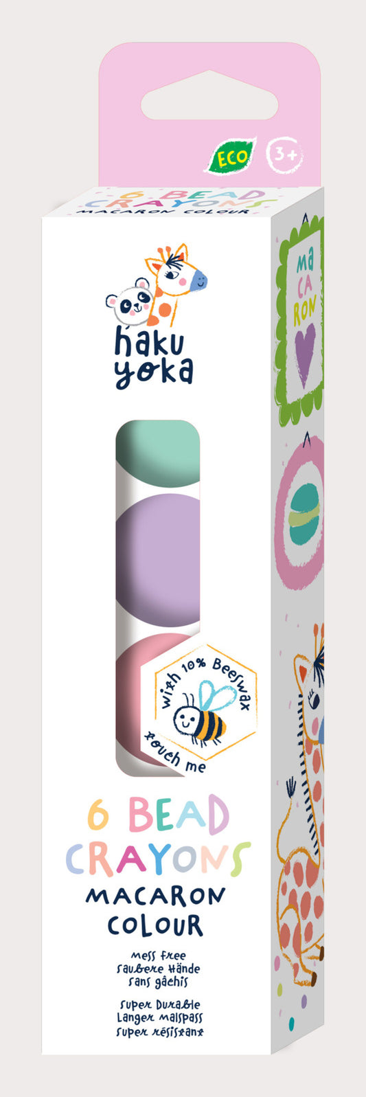 Haku Yoka: Bead Crayons - Macaron Colours (6-Pack)