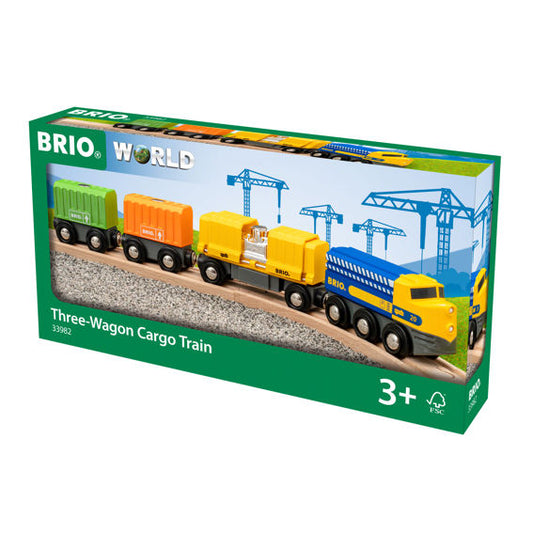 Three-Wagon Cargo Train | BRIO World Toy Trains