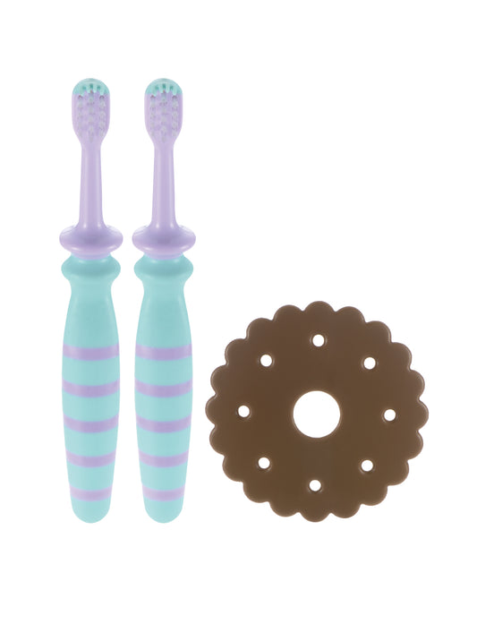 Preorder - Richell T.L.I Easy Grip Baby Toothbrush 12 months (2pcs)