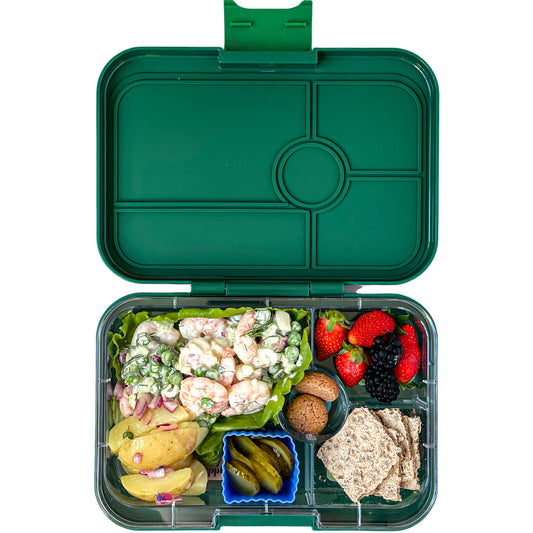 Preorder - Yumbox - Leakproof Yumbox Tapas Greenwich Green - 4 Compartment - NYC Tray - Largest Bento