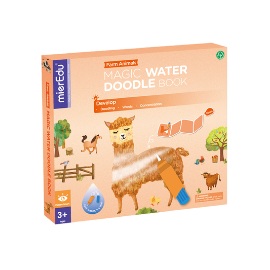 mierEdu Magic Water Doodle Book - Farm Animals