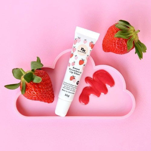 Preorder - No Nasties - All Natural Sweet Strawberry Lip Gloss for Kids and Mums 10g tube