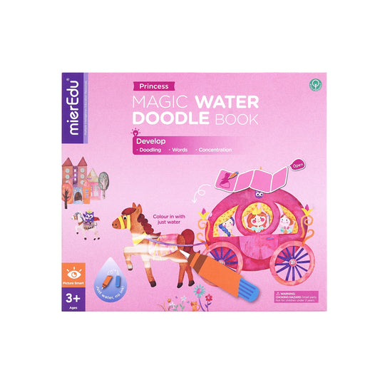 mierEdu Magic Water Doodle Book - Princess