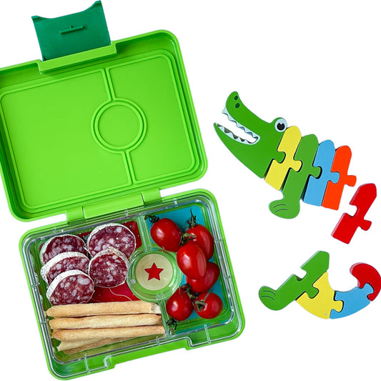 Preorder - Yumbox - Snack Size Bento Lunch Box Lime Green (Rocket)