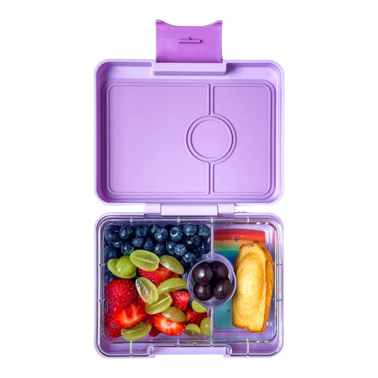 Preorder - Yumbox - Snack Size Bento Lunch Box Lulu Purple (Rainbow)
