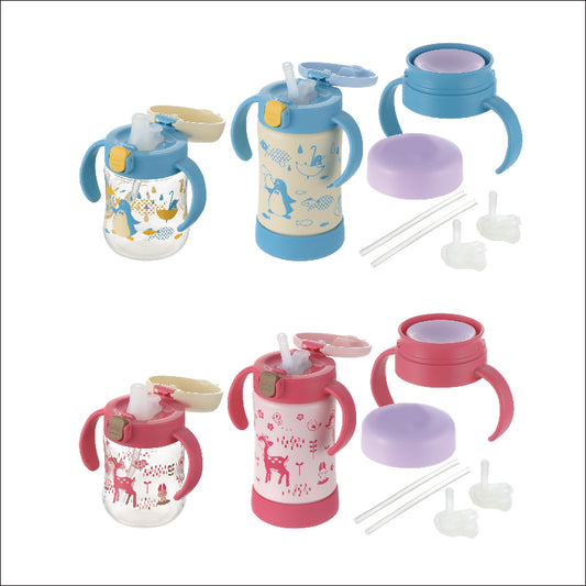 Preorder - Richell T.L.I Step Up Baby Cup Set Premium Box