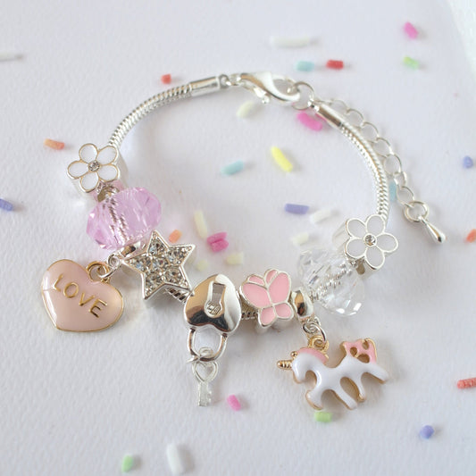 Preorder - lauren hinkley Unicorn charm bracelet