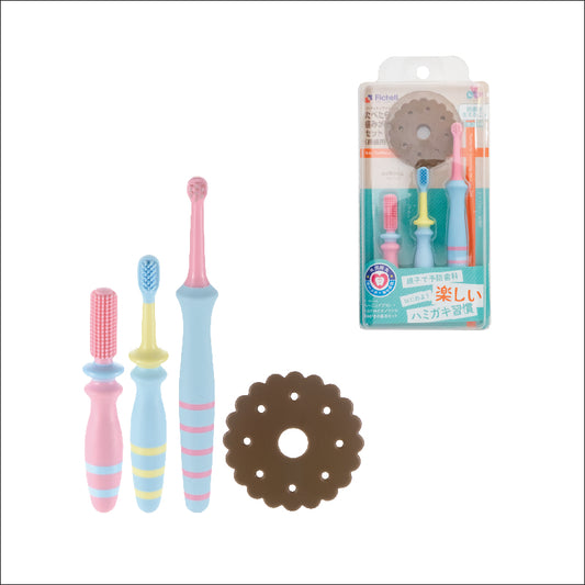 Preorder - Richell T.L.I Baby Toothbrush Set 6 months