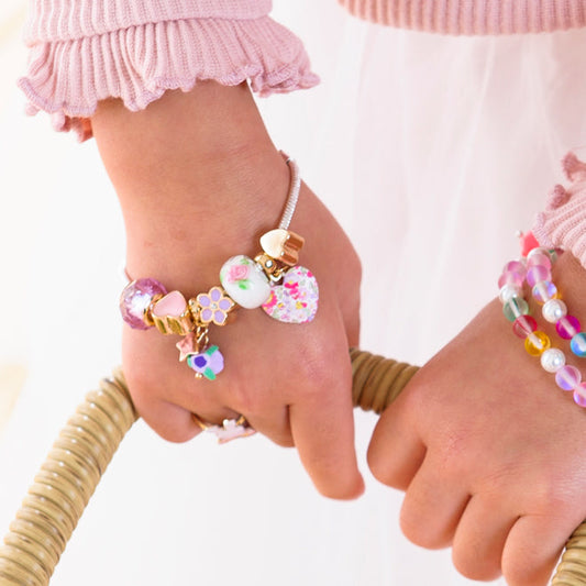 Preorder - lauren hinkley Petite Fleur Violette charm bracelet
