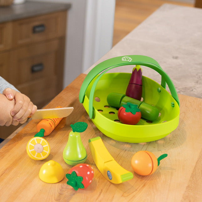 Pretendables Fruit & Veggie Basket- Best Imaginative Play for Ages 3 to 7