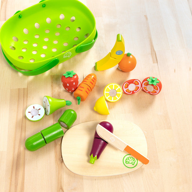 Pretendables Fruit & Veggie Basket- Best Imaginative Play for Ages 3 to 7